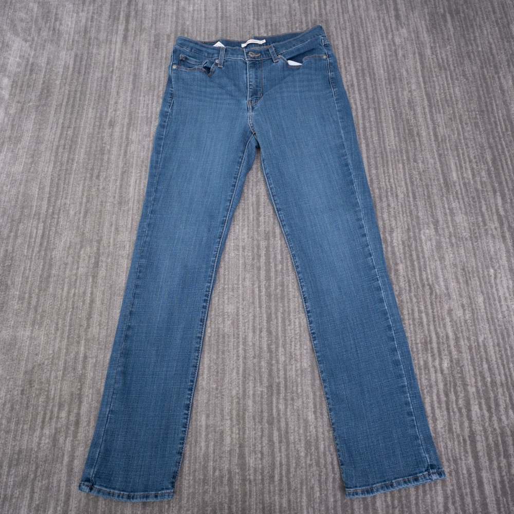Levi's Classic Straight Jeans Womens 6 Blue Excellent Stretch Denim 39250-0050